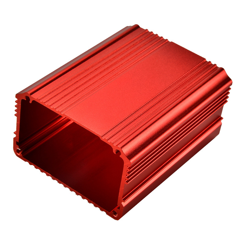 Red anodized color, aluminum extrusion enclosure