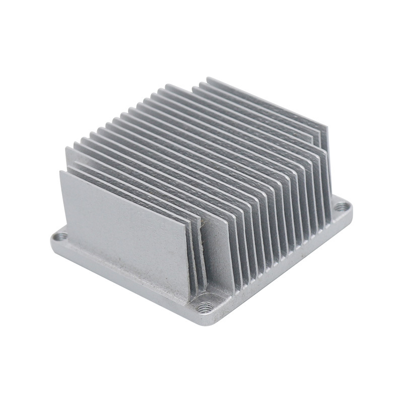 Aluminum skiving heat sinks, silver anodized