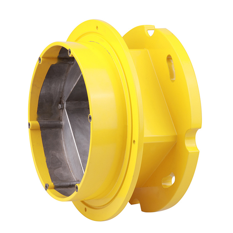 Yellow color, ADC12 material, powder coating treatment, die casting parts for industrial