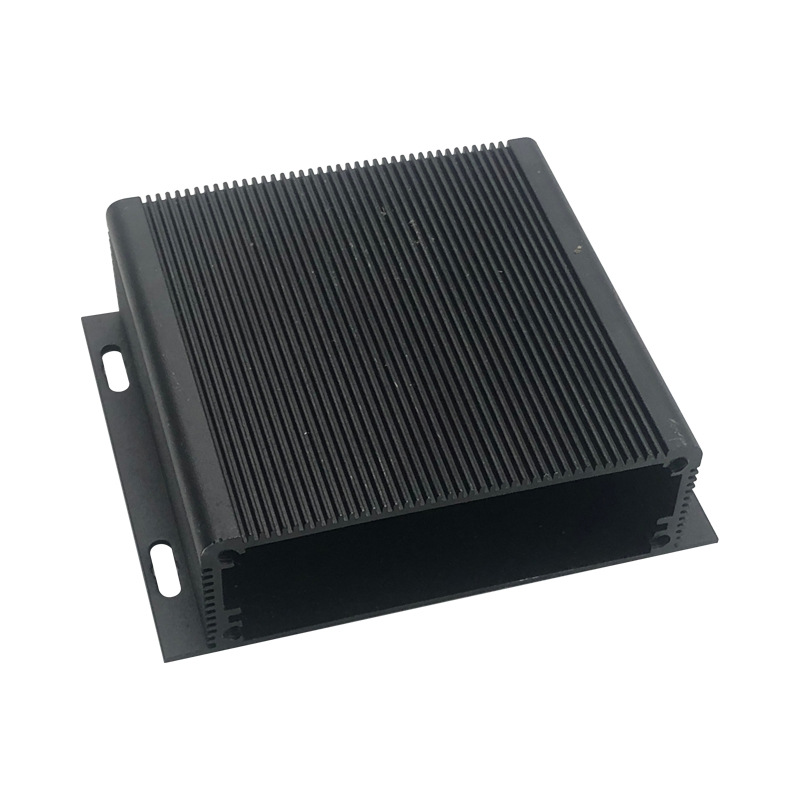 Black color, aluminum extrusion enclosure, black anodized, hest sink boxes