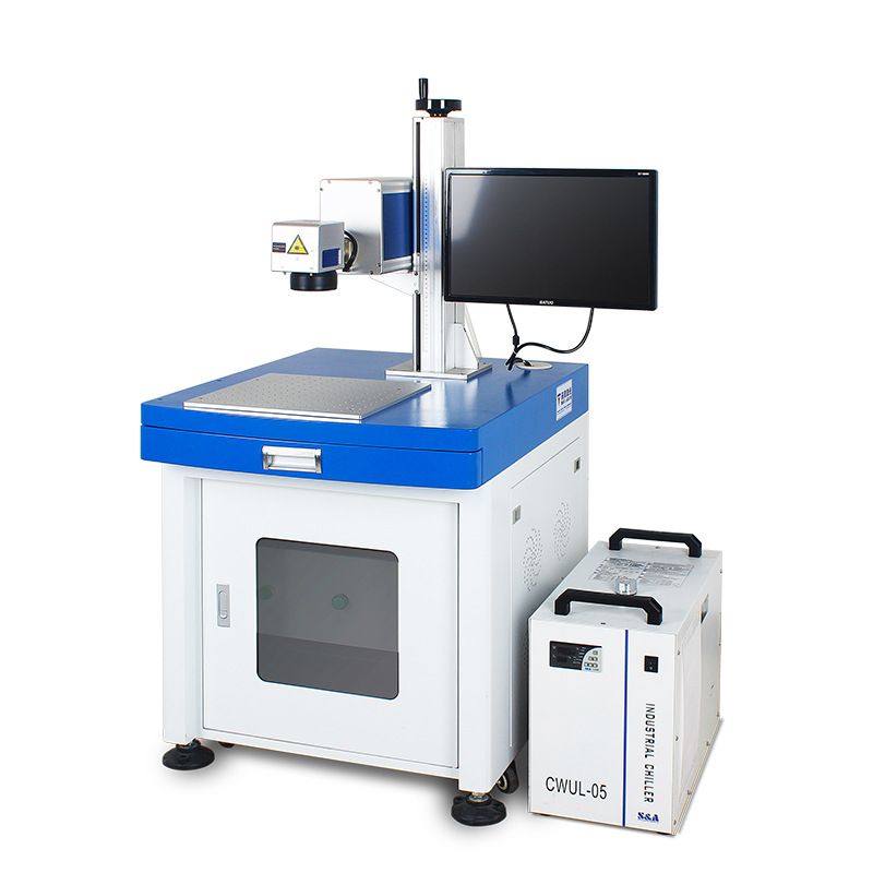 Laser Marking machine, uses a focused laser beam to etch serial numbers onto metal surfaces