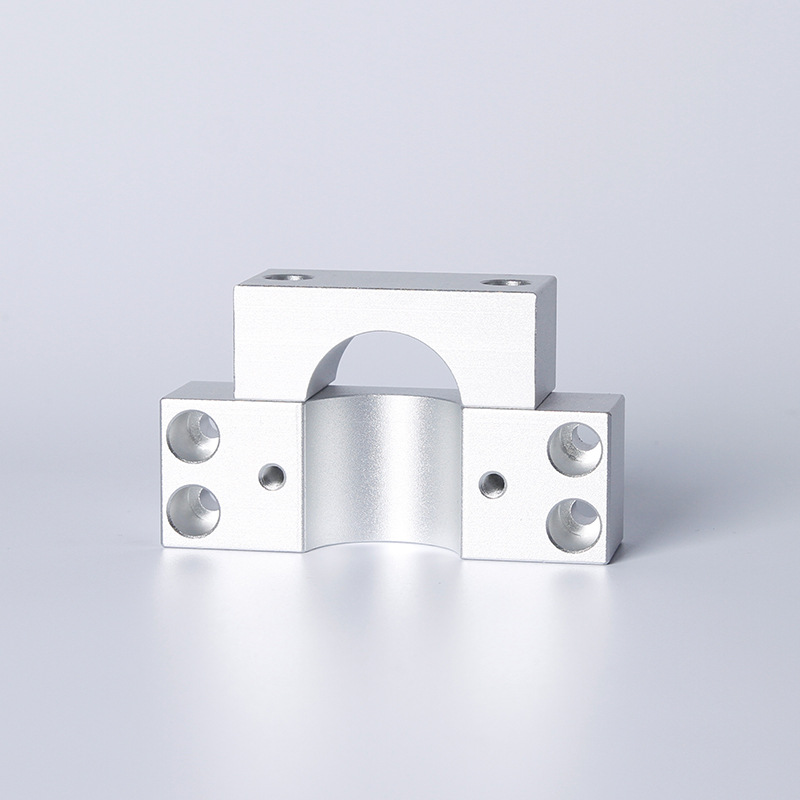 Silver anodized, aluminum materials, CNC milling parts